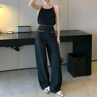 Chain Accent Camisole Top / Dress Pants