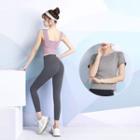 Sports Camisole / Short-sleeve Sports T-shirt / Yoga Pants / Set
