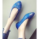Pointed Lace Flats