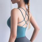Strappy Cropped Sports Top