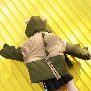 Dinosaur Themed Hooded Zip Jacket