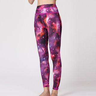 Galaxy Printed Yoga Pants
