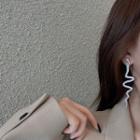 Snake Ear Stud 1 Pair - E2640 - Silver - One Size