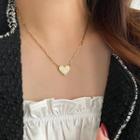 Heart Necklace Gold & Silver - One Size