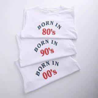 Short Sleeve Lettering Crop Top