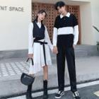 Couple Matching Long-sleeve Dress / Polo Shirt / Vest / Pants / Set
