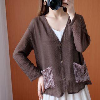 Print Pocket Light Jacket