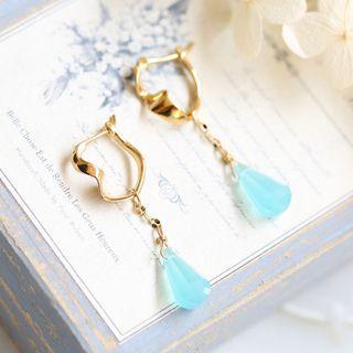 Hoop Stud Earring / Gemstone Pendant / Set