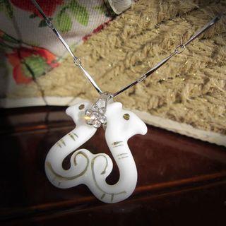 Ceramic Seahorse Pendant Necklace As Shown In Figure - One Size