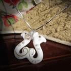 Ceramic Seahorse Pendant Necklace As Shown In Figure - One Size