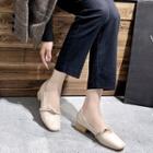 Block-heel Mary Jane Shoes