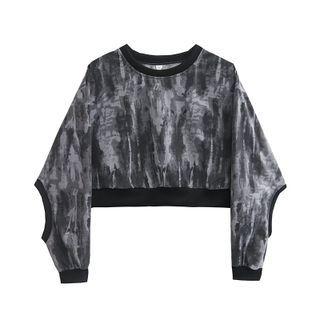 Cutout Tie-dyed Sweatshirt