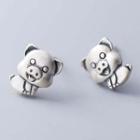 925 Sterling Silver Pig Earring S925 Silver - 1 Pair - Pig - One Size