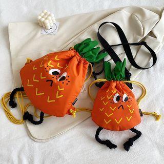 Drawstring Carrot Lightweight Backpack