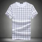 Check Short-sleeve Crewneck T-shirt