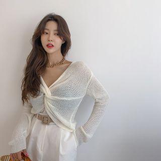 Knot-front Summer Sweater
