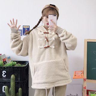 Long-sleeve Toggle Fleece Top