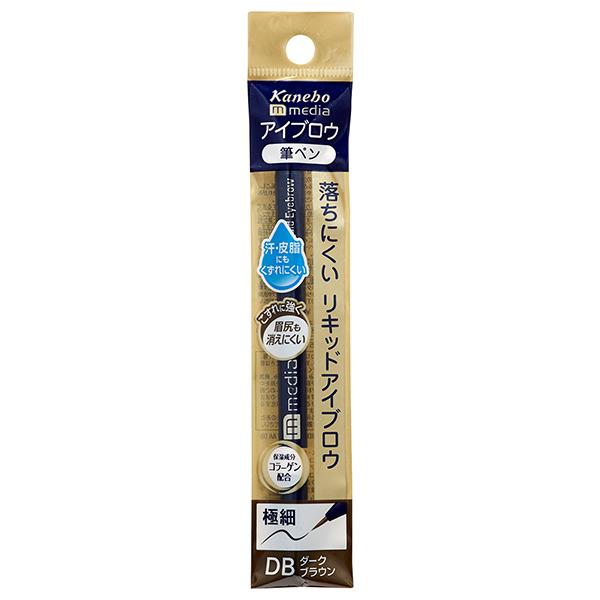 Kanebo - Media Liquid Eyebrow (dark Brown) 1 Pc