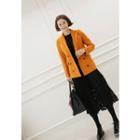 Lettering Double-breasted Blazer
