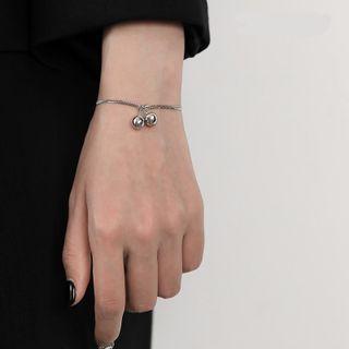 Bell Layered Sterling Silver Bracelet Silver - One Size