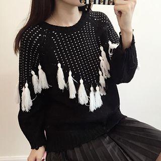 Tasseled Thick Sweater