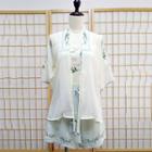 Cosplay Set: Embroidered Jacket + Camisole + Shorts