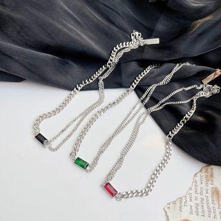 Rhinestone Stainless Steel Necklace