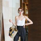 Scalloped V-neck Camisole Top