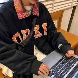 Paisley Lettering Corduroy Jacket