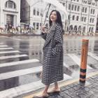 Check Loose-fit Long Coat