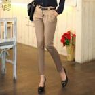 Pleated Front Slim Fit Pants