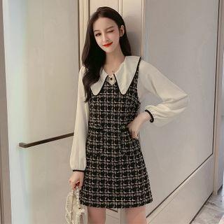 Sleeveless Houndstooth Dress / Shirt