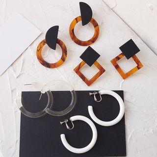 Geometric Hoop Earring (various Designs)