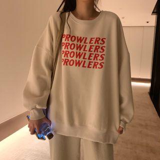 Printed Loose-fit Padded Pullover