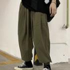 Plain Harem Pants Green - One Size