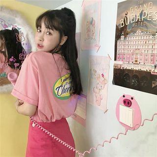 Pattern T-shirt / Mini Skirt