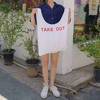 Take Out Canvas Shopper Bag