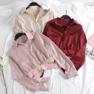 Crop Wrap Blouse