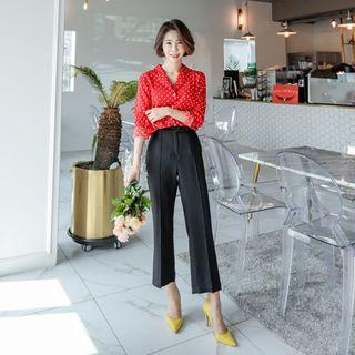 Seam-detail Cropped Pants