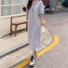 Fleece Lined Long Hoodie Dress