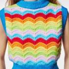 Rainbow Knit Vest