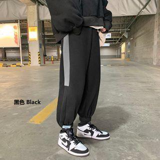 Contrast Adhesive Tab Pants