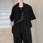 Short-sleeve Mock Two-piece Jacket