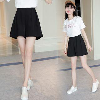 High-waist A-line Shorts