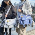 Flap Buckled Crossbody Bag / Charm / Set