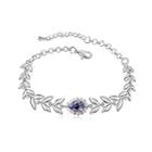 Fashion Horoscope Bracelet With Purple Austrian Element Crystal