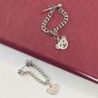 Bear Sterling Silver Dangle Earring 1 Pair - Bear Earrings - Silver - One Size