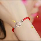 Alloy Rooster Red String Bracelet Small Chicken Bracelet - One Size