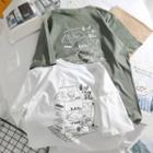 Cartoon Milk Print Short-sleeve T-shirt