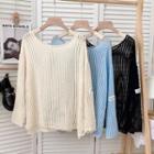 Open-knit Loose Top